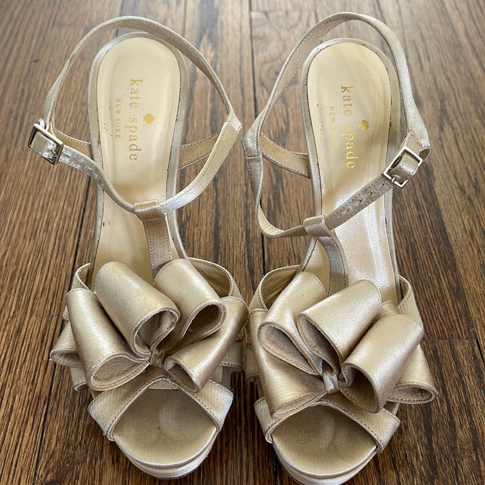 Gold Kate Spade heels